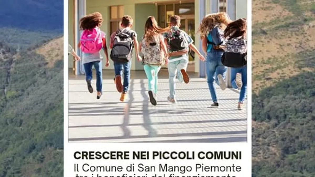"Crescere nei piccoli Comuni": nuovo finanziamento per il Comune di San Mango Piemonte