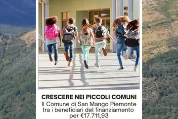 "Crescere nei piccoli Comuni": nuovo finanziamento per il Comune di San Mango Piemonte