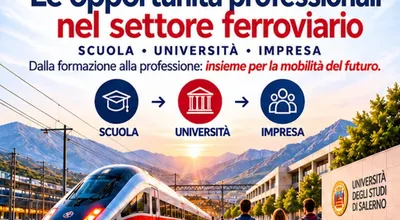 Opportunità professionali nel settore ferroviario e mobilità del futuro: il 30 ottobre incontro all'Unisa promosso dal Dipartimento di Ingegneria Industriale