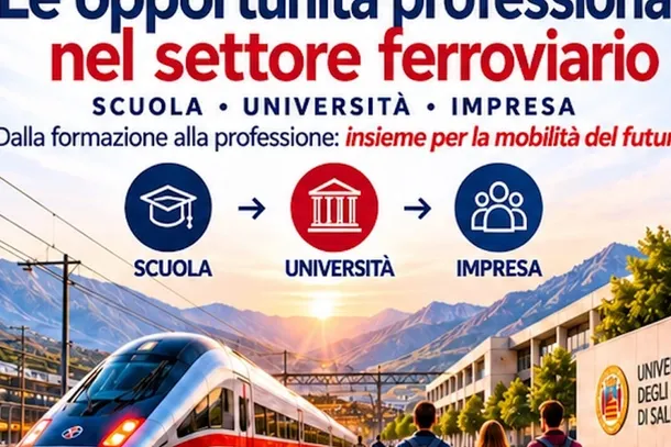 Fisciano, nuove opportunità di lavoro nel settore ferroviario: all'Università di Salerno incontro con le grandi aziende