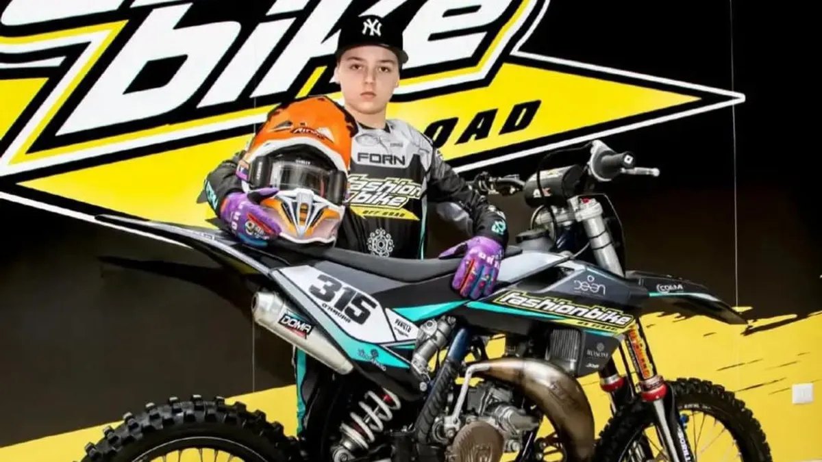 Mercato San Severino festeggia il giovane Alessio D'Amora: a soli 11 anni conquistato il titolo di Campione Regionale di Motocross